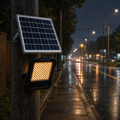 Power Beam Solar Light with Optional Camera