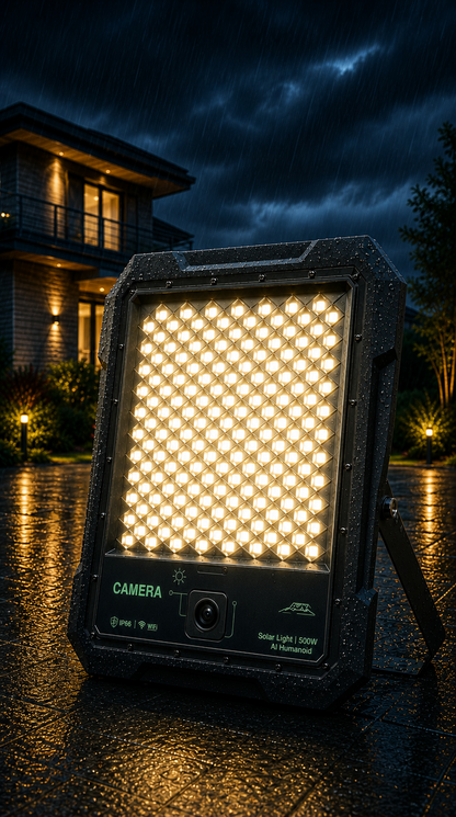 Power Beam Solar Light with Optional Camera